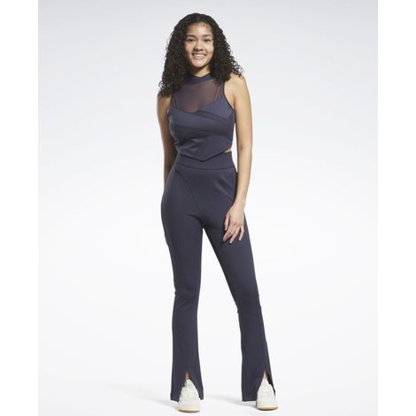 Leggings de sport Reebok pour femmes, bleu marine, taille L 0Z4B3E ARRIÈRE-PLAN (1/3)