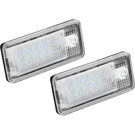 Kit d'ampoule de plaque de voiture avec numéro Led Hop-Lpl0114, 2 pièces, pour Audi A3 S3 A4 S4 B6 B7 A6 C6 S6 (1/4)