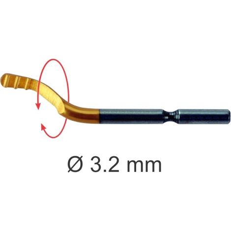 MC-20 TiN CUCHILLA HSS 3,2 mm. BIDIRECCIONAL. Recubrimiento Titanio.DESBASTADO MULTICORTE