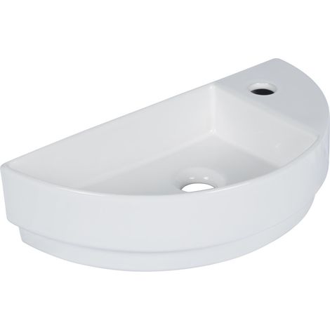 Primaster Waschbecken Keramik Luna 46 x 23 cm weiß