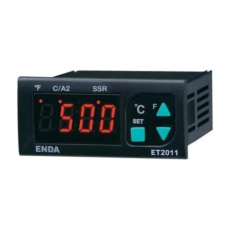 Enda ET2011 T 230 regulador de temperatura negro preciso