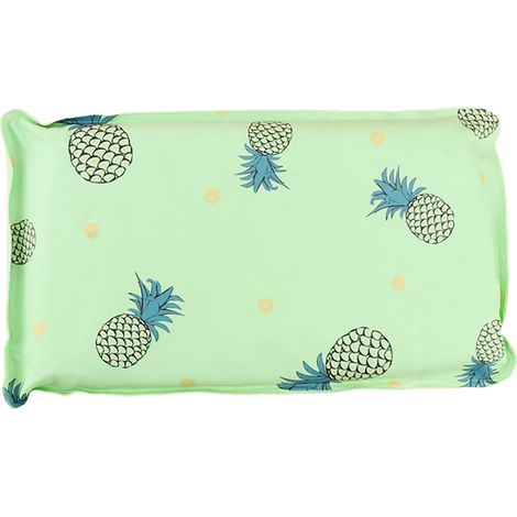 Coussin rafraîchissant pour la sieste d'été, coussin de glace respirant pour adultes, motif ananas, coussin rafraîchissant en mousse à bulles pour bébé, sans remplissage d'eau, ananas sucré (1/5)
