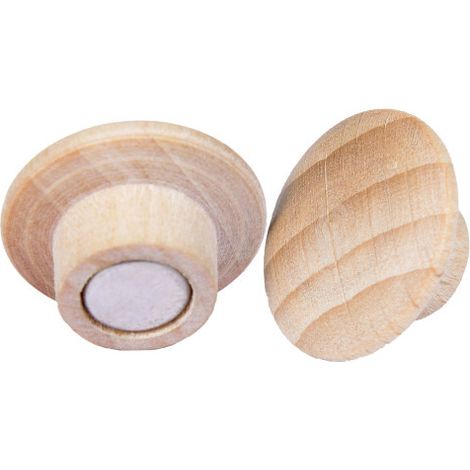 Magnet WOODEN 25mm Buchenholz braun 5 St./Pack. (1/5)