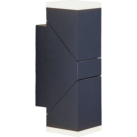 LED-vägglampa utomhus "Sally" aus aluminium / grå / zink von Lindby
