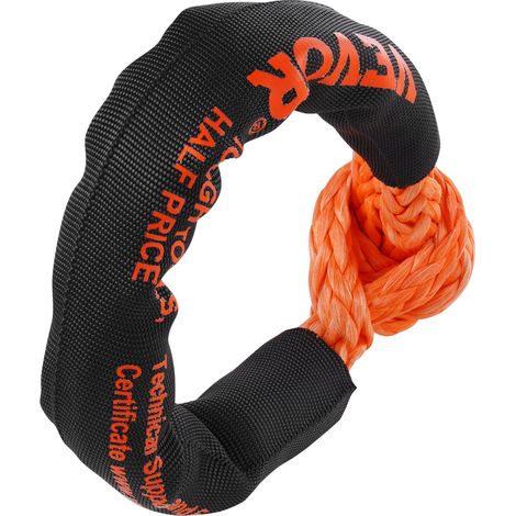 Corde de récupération synthétique à manille souple, lot de 2 pièces, 1,3 x 56 cm, résistance à la rupture de 20 tonnes (1/5)