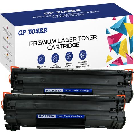 2 toners pour imprimante multifonction HP M12a M12w M26 GP-HCF279A (x2) (1/5)
