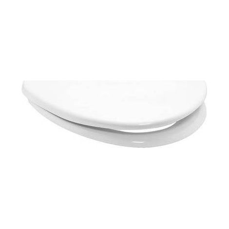Copriwater universale in termoindurente, forma 6. Dimensioni massime: 37,5x45 cm, interasse cerniere 14,5 cm, cerniere tipo A (passanti regolabili e avvitabili dal basso)(DianFlex) Misura: Bianco