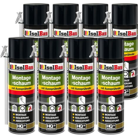 IsolBau Schiuma per montaggio tubi B2 Montageschaum 8 x 500ml (1/5)