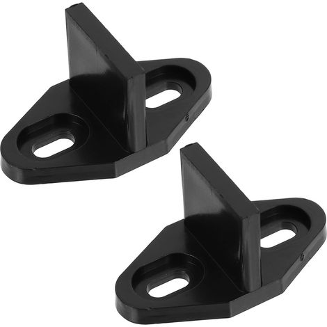 Guide de sol pour porte coulissante POM, noir (1/5)