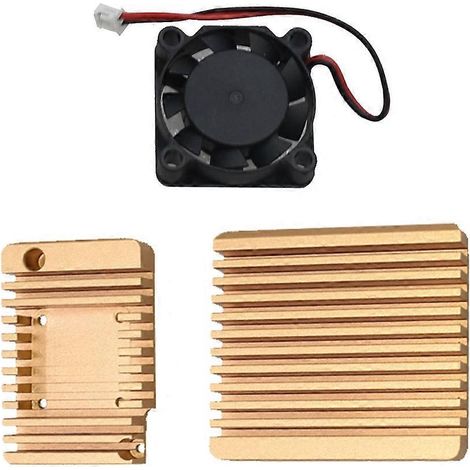 1. Metall-Kühlgehäuse für die Mini NanoPi R2S CNC-Fräse mit integriertem Lüfter, robustem Schutz und optimierter Wärmeableitung. (130 Zeichen)