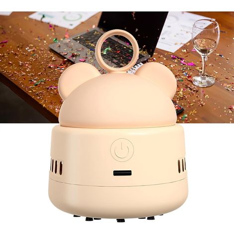 Mini Aspirateur de Table avec USB Rechargeable, Aspirateur de Bureau Rotatif à, Les miettes,Aspirateur à sans Fil de Bureau d'Aspiration pour Table Bureau Coussin Voiture Clavier (1/5)