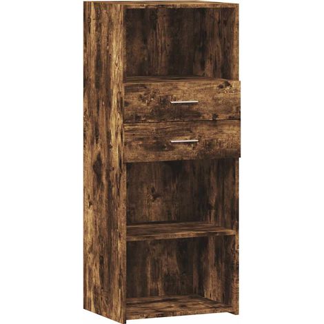 Credenza buffet cassettiera mobile contenitore organizer cucina soggiorno soggiorno alto 50 x 42,5 x 124 cm derivati del legno marrone 020033366