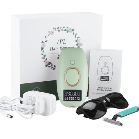 Épilateur laser multifonctionnel IPL à 990 000 flashs pour femmes, usage domestique.-AquaForge
