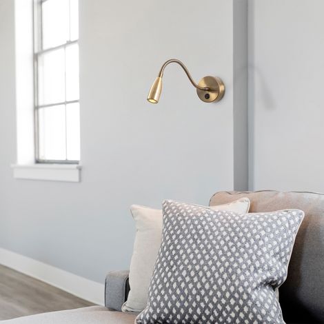 Wandlampe 1-flammiges Bronze-Metall-Veridia