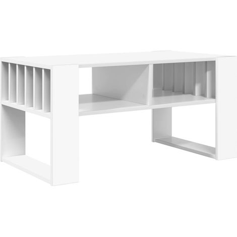 Maison Exclusive - Couchtisch Weiß 92 x 49,5 x 45 cm Holzwerkstof