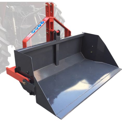 Benne de transport basculante hydraulique 120 cm - 500 kg - Pour tracteur - Attelage 3 points Torros TAGBH120
