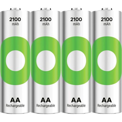 GP ReCyko Batteria ricaricabile Stilo (AA) NiMH 2100 mAh 1.2 V 4 pz. (1/3)
