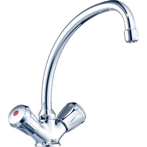 Mitigeur LP saillie 200 mm, flexibles chromés IDEAL STANDARD