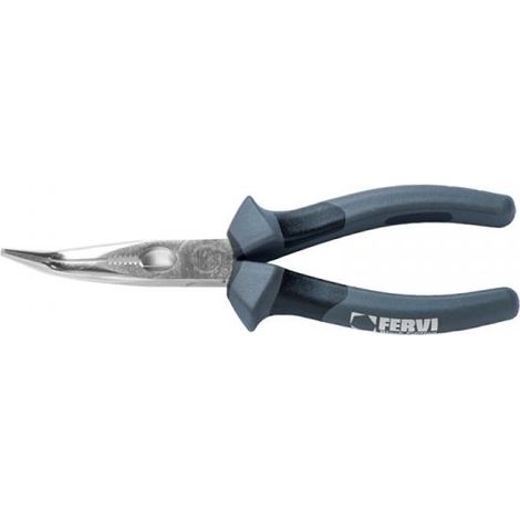 PINZA A BECCHI LUNGHI PIEGATI CON TAGLINTE LATERALE E PRESA TUBI 170 MM