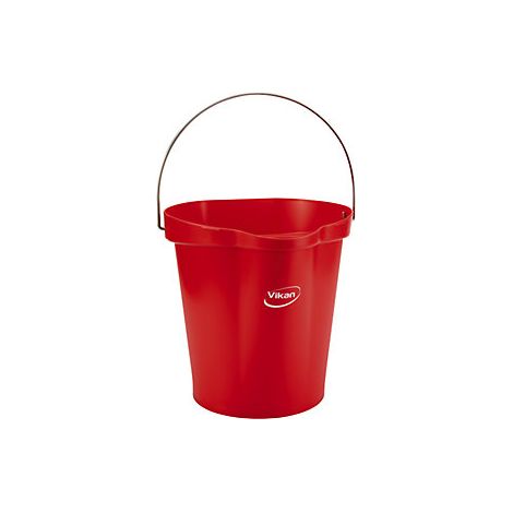 Cubo  apto para alimentos  capacidad 12 l  UE 6 unid  rojo