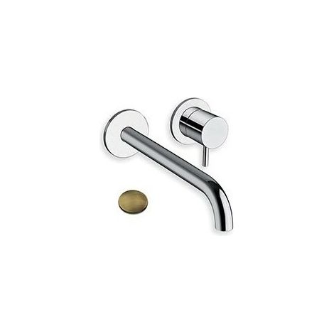 MITIGEUR LAVABO MURAL TRIVERDE 2 TROUS BEC 22.5 CM VIEUX BRONZE - CRISTINA ONDYNA TV25992 (1/2)