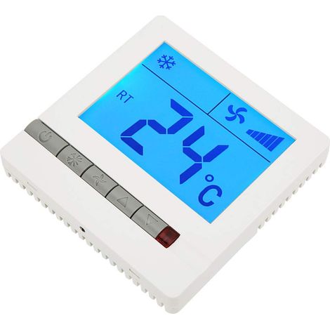 Thermostat, thermostat de climatiseur de haute qualité, régulateur de température fiable pour ventilo-convecteur, pour le contrôle de la température de l'industrie légère avec des touches (1/5)