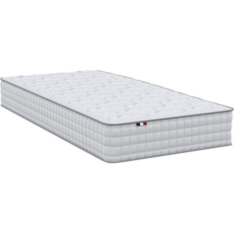 Matelas ressorts biconiques ferme SPECTRE Confort durable Made in France 90 x 190 cm (1/5)