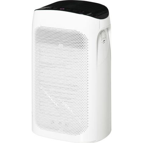Purificateur d'air avec filtre HEPA triple couche, CADR 210 m³/h, 3 vitesses, mode nuit, minuterie, surface couverte 25-35 m³, contre le pollen, les odeurs, la fumée et la poussière