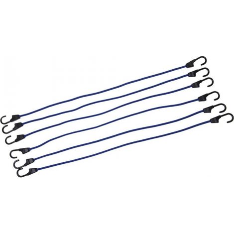6 tendeurs 8x900mm avec crochets SILVERLINE (1/2)