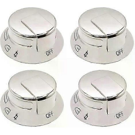 4er-Pack 318569904 Kochfeld-Brenner-Bedienknopf passend für Frigidaire Electrolux, ersetzt 3514026 AP5809436 PS9495257 EAP9495257-JXLGV (1/5)