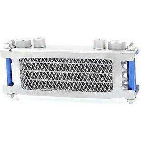 Système de refroidissement en aluminium avec interface radiateur M12 pour motos tout-terrain 50-160 cm3 (argenté)