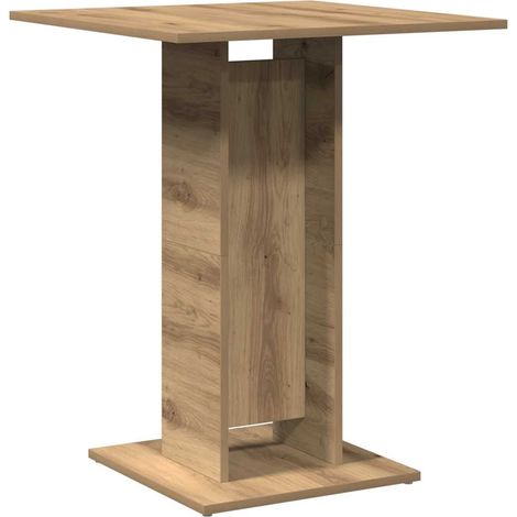 Bistro Table Artisan Oak 60x60x75 cm Engineered Wood vidaXL