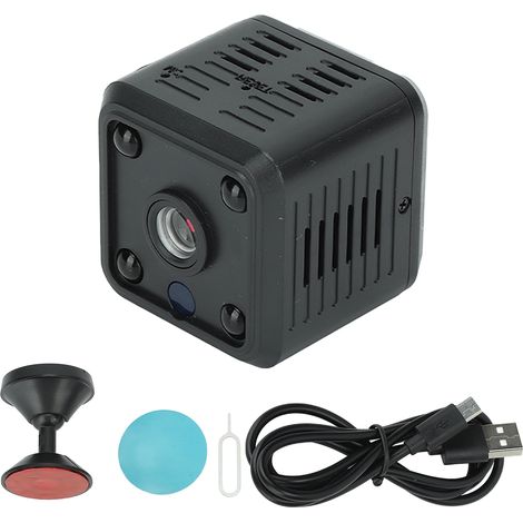 Système de caméra de sécurité domestique 1080p X6, caméra de sécurité sans fil WiFi avec vision nocturne, noir (1/5)