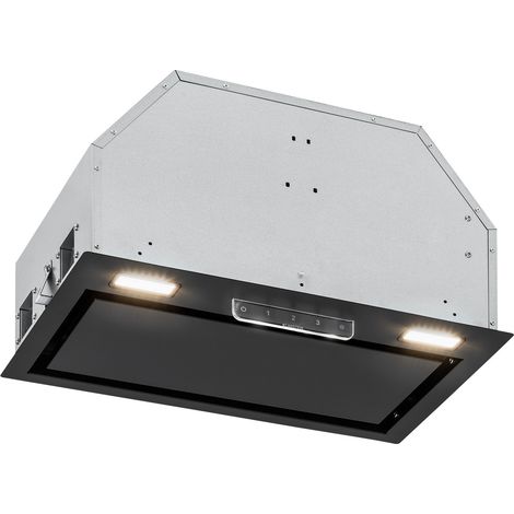 Klarstein Campana extractora Camila empotrada 52 cm 397 m³/h LED Touch acero inoxidable