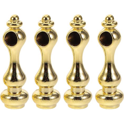 4pcs Embouts Métalliques en Alliage de Zinc pour Poteaux de Garde-Corps en Verre, Installation Facile, Stabilité et Durabilité, pour Meubles de Vin et Chariots de Service (1/5)