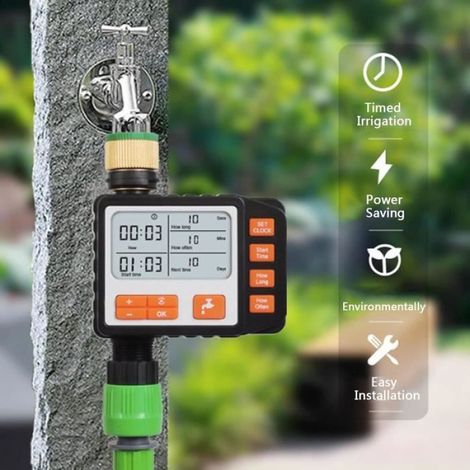 Programmateur D Arrosage - Minuterie Electronique - Pour Jardin Potager Balcon - 1 Min A 59 Min - 1 H A 4 Jours - 1 Unite (1/4)