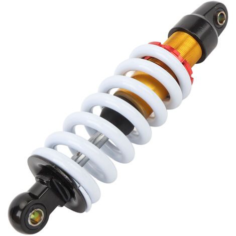BUNTHAUS Amortisseur moto 260 mm, diamètre ressort 11 mm, amortissement réglable, convient aux motos tout-terrain de 50 cc à 150 cc, VTT, quads, karts, scooters (1/5)