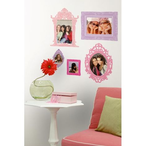 RoomMates stickers muraux - Cadres photos rose et mauve (1/3)