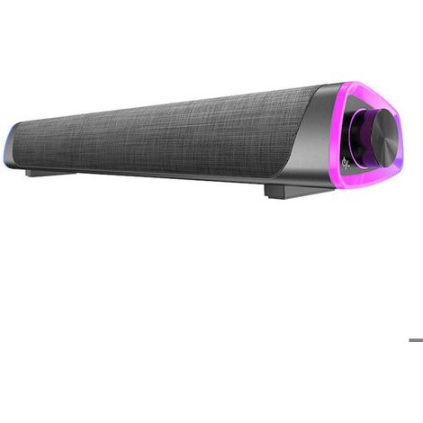 Type d'ensemble : Enceinte Barre de son Bluetooth noire 2.1 canaux avec caisson de basses, système d'enceintes Bluetooth 5.0 pour (1/5)