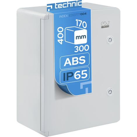 Coffret électrique nu IP65 en ABS 300 x 400 x 170 mm - montage en saillie - Edo (1/5)