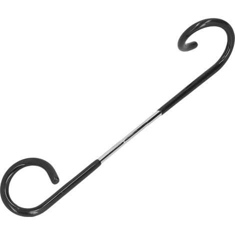 Lot de 3 crochets double tête en forme de S pour suspension de lampe de tente multifonction, crochet pour outils de jardin, livré avec film à bulles. (1/5)
