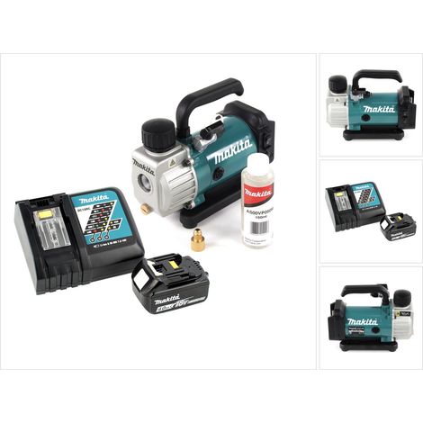 Bomba de vacío sin cable Makita DVP 180 RM1 18V + 1x batería BL 1840 B 4,0 Ah + cargador DC 18 RC (1/5)