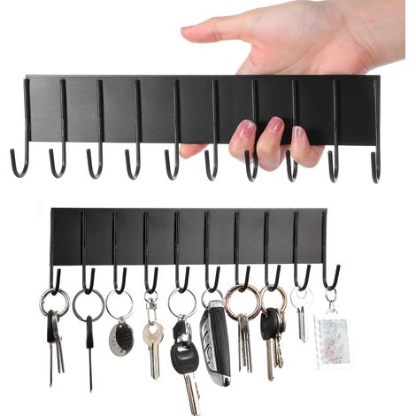 Artikel: Magnetischer Kühlschrankschlüsselhalter mit 10 Haken, magnetischer Wandbesteckhalter, stabiler magnetischer Schlüsselhalter, Schlüsselhalter aus Metall, Handtuchhalter