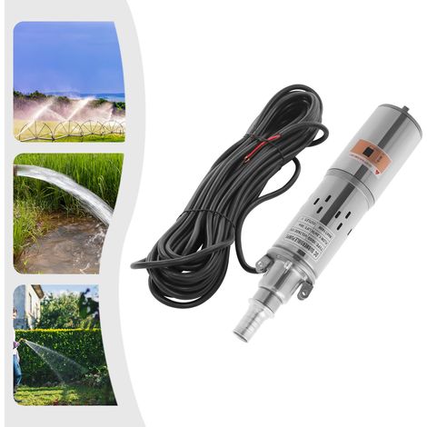 Bomba sumergible para pozos profundos alimentada con energía solar, bomba de agua solar de 12 V CC para el riego agrícola