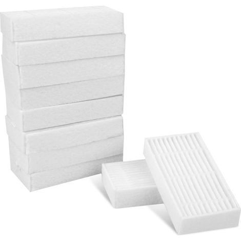 Paquete de 10 filtros HEPA Premium para aspiradora robot iLife v3s V5 V5s v3s Pro (1/2)