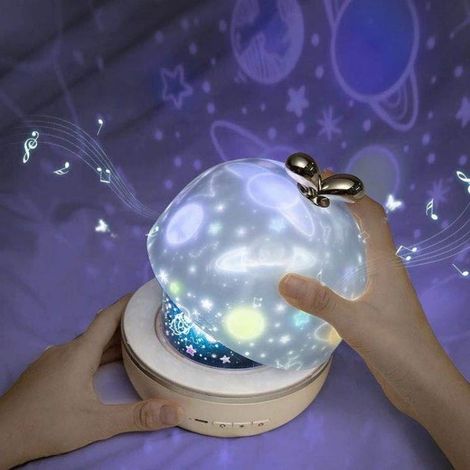royaluxe - Veilleuse Bébé Projecteur Galaxie 360° Rotation - SILUMEN