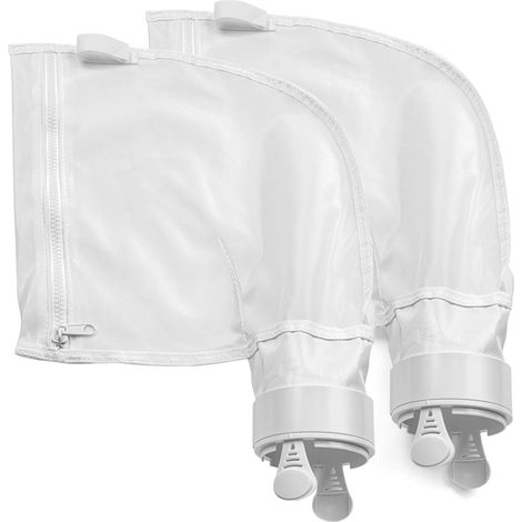 CSPARKV (juego de 2) Bolsas para sedimentos adecuadas para limpiadores de piscinas robóticos Polaris 280 480. Paquete de 2 bolsas de filtro de nailon reforzado con cremallera K13 (1/4)