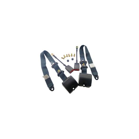 Lot de 2 Ceintures de sécurité rétractables automatiques à trois points pour voitures, bus, camions et ceintures réglables de type épaule pour les rangées avant et arrière (1/4)