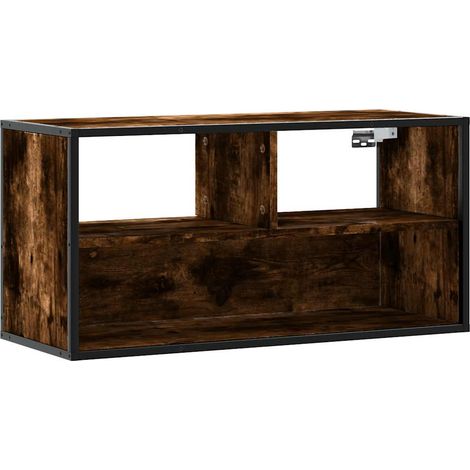 Maison Exclusive - TV-Schrank Räuchereiche 80x31x39,5 cm Holzwerk