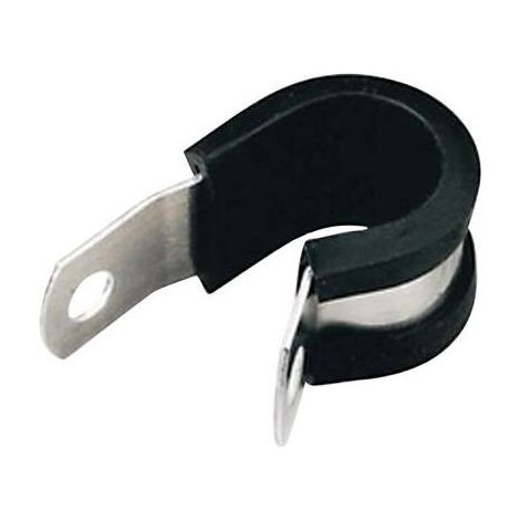 HellermannTyton  ALU5C-ALUCR-NABK-C1 Clip fermacavi 211-15050 Intervallo Ø fascio 4.80 mm (max) con profilo protettivo in